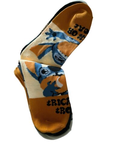 New Disney’s STITCH Halloween Ladies 5 Pair No Show Socks Size 4-10 NWT~BOOO!!!