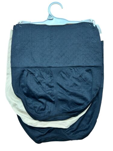 Gloria Vanderbilt 3 Pack High Waisted Seamless Jacquard Shaping Briefs LARGE