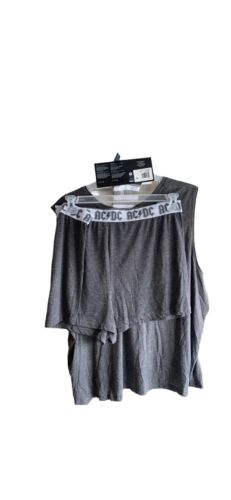 AC/DC Women's  Tank Top, Shorts and Socks, 3-Piece Sleep Set 3XL