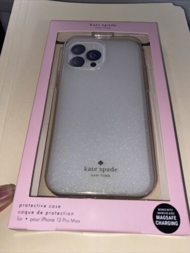 Kate Spade Phone Case For iPhone 13 PRO MAX IRIDESCENT White Stunning!!!!!