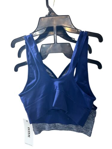 RBX Sport Bras 2 Pack Racer Back~Multicolor~Size ~Small~Style: CR4207~REAR FIND!