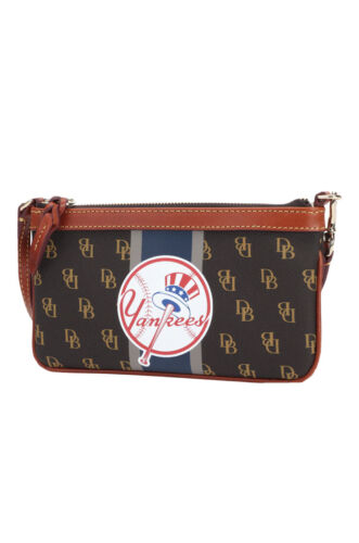 Dooney & Bourse Women's New York Yankees  Stadium Signature Wristlet MLB~REAR!