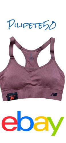 New Balance Medium Impact Sports Bra Style #112009 DARK OXIDE (Mauve)Size MEDIUM