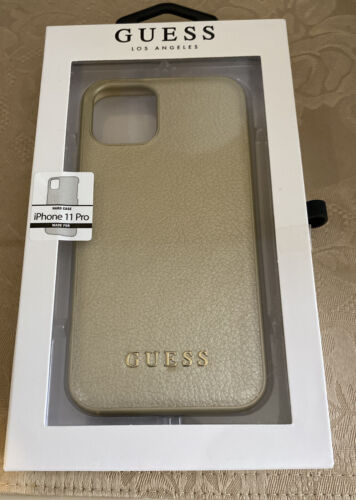 GUESS iPHONE 11 PRO P.U. LEATHER IRIDESCENT COLLECTION  GOLD
