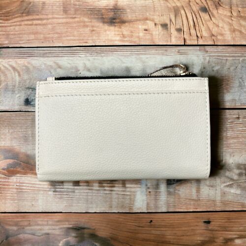 LODIS Coin Purse Bifold Card & Bill Wallet White Leather~RFID~ SO SO BEAUTIFUL!!