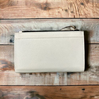 LODIS Coin Purse Bifold Card & Bill Wallet White Leather~RFID~ SO SO BEAUTIFUL!!