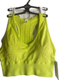 90 Degree By Reflex~Seamless High Octane Perforated~Lime & White Bra Set-Two XL