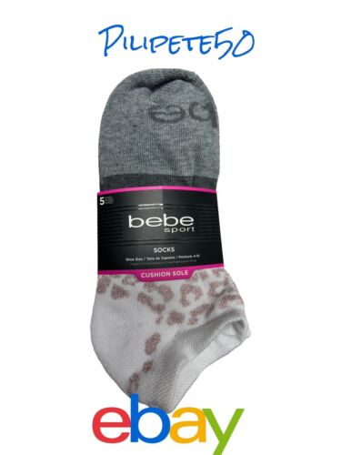 Bebe Logo Sport Socks Logo Patterns Multicolor Size 4 -10~8 Pair in each Pack-