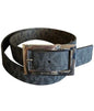 MICHAEL KORS BELT REVERSIBLE BLACK TO BROWN RECTANGULAR SILVER BUCKLE NICE!!!!