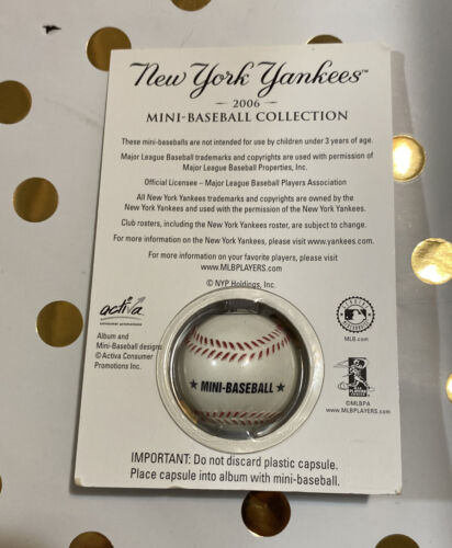 NEW YORK YANKEES 2006 MINI BASEBALL COLLECTION JORGE POSADA (NEW YORK POST)