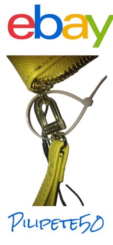 STEVE MADDEN WALLET WRISTLET YELLOW SMOOTH TEXTURED SILVER ZIPPER