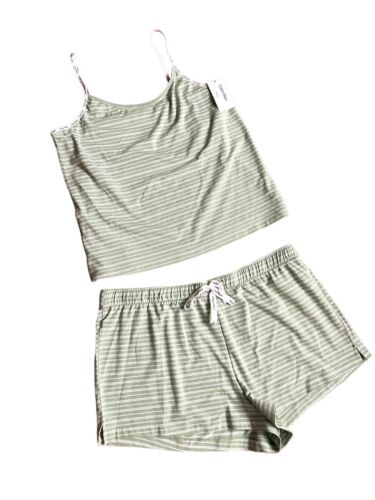 Calvin Klein Women's Carousel Logo Camisole & Short Pajama~Set Cotton XL~QP1391X