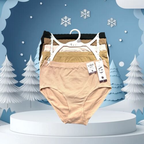 GLORIA VANDERBILT~5 Pack Briefs~MULTICOLOR~Seamless Comfort~ALL SIZES~GREAT FIT
