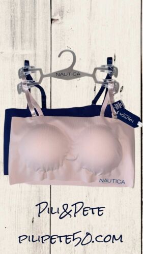 NÁUTICA 2PACK INTIMATES NT6188 SIZE XL BRAS LASER CUT RETAIL $48 BEAUTIFUL!