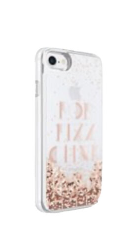 Kate Spade New York Liquid Glitter CaseiPhone 8 &7-Pop Fizz Clink Rose Gold NEW