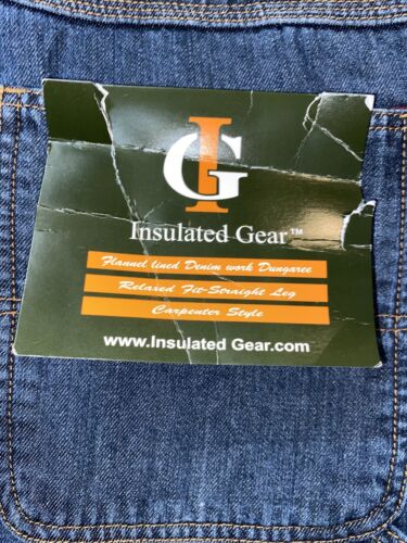 WORK  PANTS “INSULATED GEAR”DUNGAREE SIZE 42 X 32  NEW