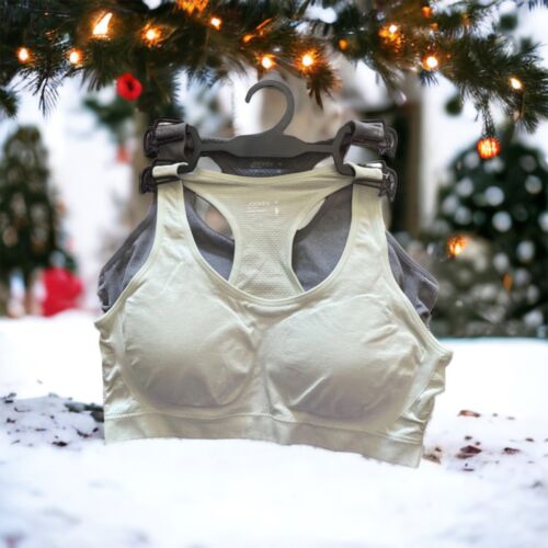 Jockey Women's 2 Pck Removable Cup Seamless Bra~Light Green/Gray JL 0653~Size XL
