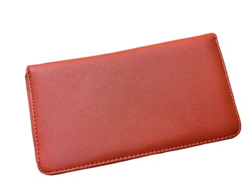 STEVE MADDEN WALLET WRISTLET TERRACOTTA ~ LOGO SMOOTH TEXTURED~ORGANIZER~UNIQUE!