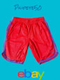 Champion Basketball Shorts Mens~L Red Mesh~Blue Stripes~ Gym NEW