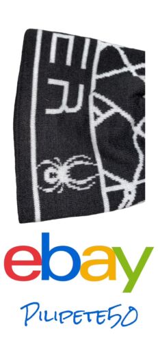 Spyder Jaquard Logo Beanie Hat Cap Black Graphic Ski and Snowboard New MSRP $35