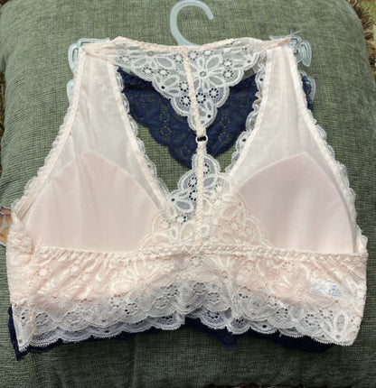 NÁUTICA 2PACK INTIMATES LACE COMFORT BRAS SIZE LARGE RETAIL $48 BEAUTIFUL NEW