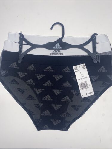 Adidas Women's 3-PK~ Bikini Briefs~ Multicolor~ 4A2H62 (Size L) NWT~MSRP $36