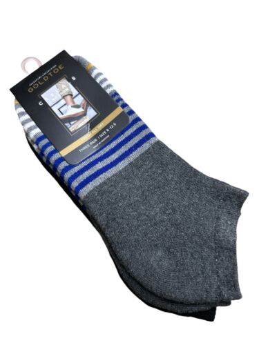 GoldToe Men's 3-PK Signature Collection Casual No Show Socks Size Large 6 - 12.5