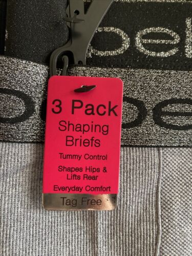 bebe Women 3 Pck Seamless Shaping Briefs~Tummy Control~Shape Hips & Lifts Rear M