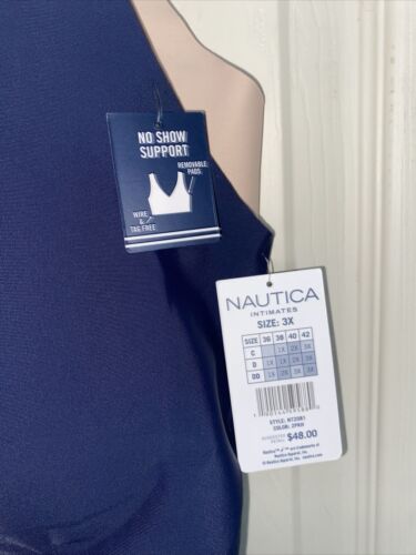 NÁUTICA 2PACK INTIMATES LOUNGE SIZE 3XL BRAS LASER CUT -NT2081 BEAUTIFUL!