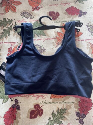 Delta Burke 2-Pack Seamless Bras Size 1X Soft Comfort Lounge Removable Pads NEW