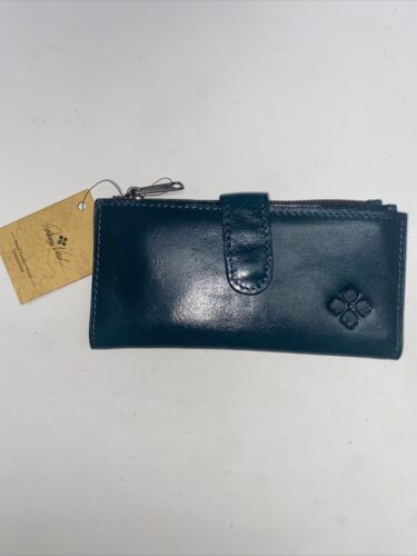 Patricia Nash~Nazari~ BLUE CORAL~P41906-Distress Leather Wallet- Beautiful!! NEW