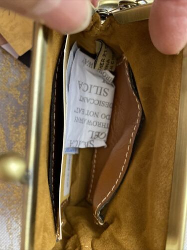 Patricia Nash Leather TOOLED FLORENCE Coin Purse Key Chain Rings- NEW- CUTE!!!