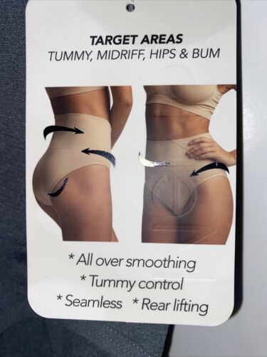 MeMoi Women’s 2 Pack Seamless Technology High Waist Shaping Briefs NEW~GREAT FIT