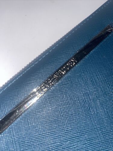 STEVE MADDEN WALLET WRISTLET TEAL GREEN SMOOTH TEXTURED SILVER ZIPPER~REAR FIND!