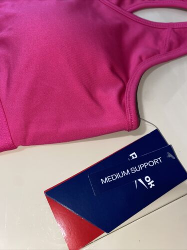Reebok Sport Seamless Medium Support Beetroot Bra  LARGE Retail $40 NEW CUTE!!