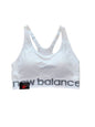 NEW BALANCE Medium Impact Sports Bra Style R000300~ Size XL~WHITE~ EXCELLENT FIT