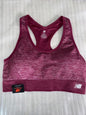 NEW BALANCE Women's Sports Bra ~MEDIUM IMPACT~Style112002~Deep Jewel~ALL SIZES