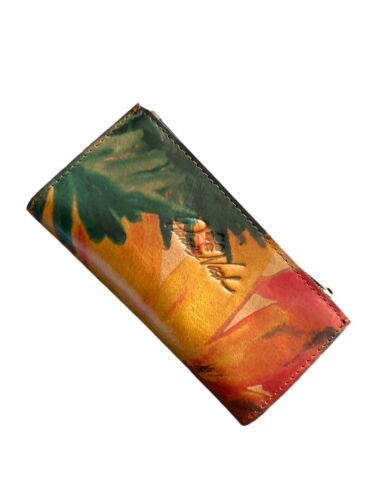 Patricia Nash~Nazari~ Multicolor Floral~ P874252~Leather Wallet- Beautiful!! NEW