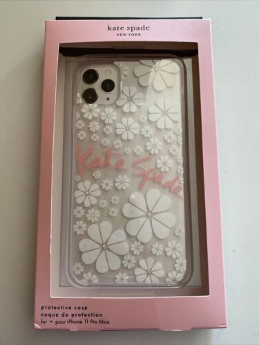Kate Spade Phone Case for iPhone 11 Pro Max Rhinestones￼ Floral “KATE SPADE” NEW