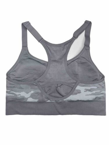 New Balance Medium Impact Sports Bra Style 116718 Smoky Quartz Camo Size XXL NEW