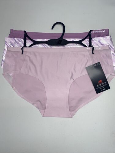New Balance Super Soft Hipster No-Show Underwear-3 Pack Shades Of Lavender XL