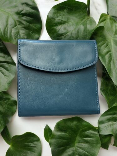 Patricia Nash Blue Reiti Genuine Leather RFID PROTECTED Wallet P40906 NWT $109