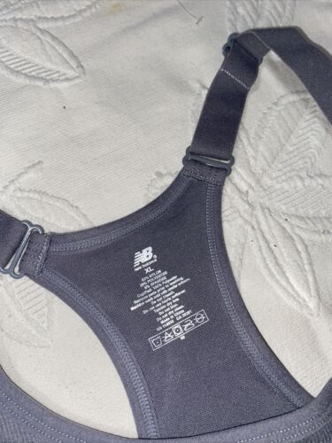 New Balance Medium Impact Sports Bra Style 2010 Smoky Quartz Camo Size XL NEW
