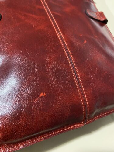 Patricia Nash FRANCESCA Organizer Crossbody Distress Leather Ochre P02806 NEW