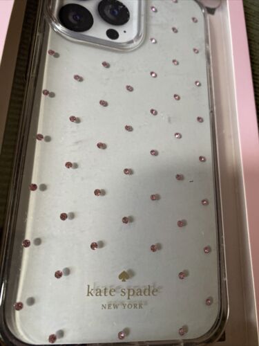 Kate Spade New York Protective Case iPhone 12 & 13 Pro Max Pink Rhinestone 6.7