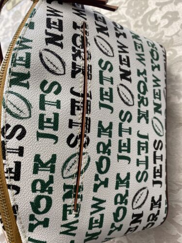 Dooney & Bourke NFL New York Jets Suki Crossbody White Multi $168 NWT