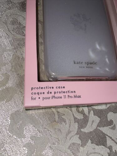 Kate Spade Phone Case Protective Hardshell Case iPhone11 Pro Max White Glitter