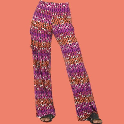 Trina Turk Swim & Spa Collection~On Cover Up Pants XL~ Multicolor  NWT~CHIC!