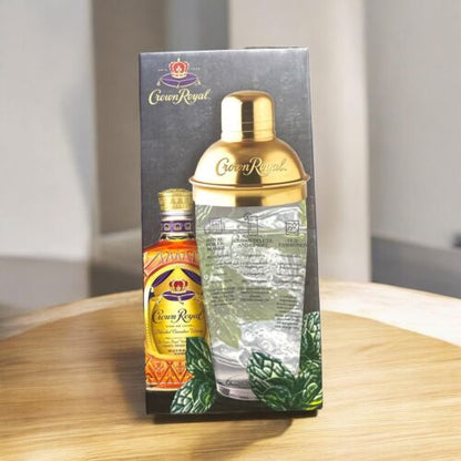 Crown Royal- Glass Cocktail Shaker-￼Six Recipes With Measurements & Ingredients
