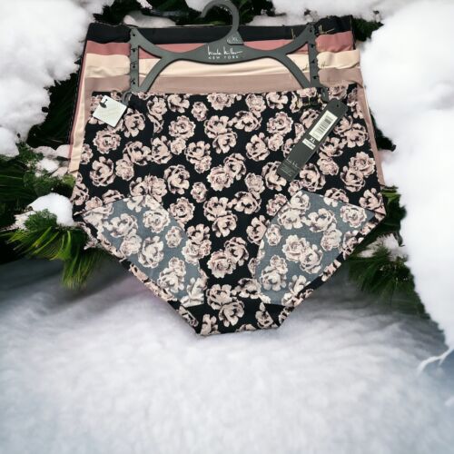 NICOLE MILLER~5 Pk~Seamless NO SHOW MID-RISE Panties~STYLE NM9549~SEXY~UNIQUE~XL